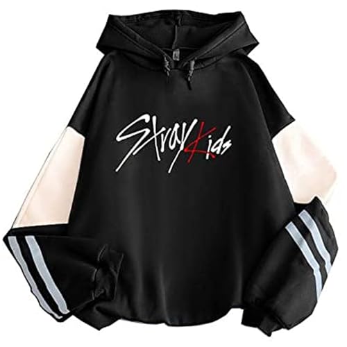 PANOZON Damen Stray Kids Kapuzenpullover Y2K KPOP Hoodie Mit Kapuze Dicke Fleecepullover Fleece Streetwear Winter Pullover Schwarz 3XL PANOZON Damen Stray Kids Kapuzenpullover Y2K KPOP Hoodie Mit Kapuze Dicke Fleecepullover Fleece Streetwear Winter Pullover Schwarz 3XL von PANOZON