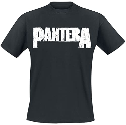 PANTERA Logo Männer T-Shirt schwarz L 100% Baumwolle Band-Merch, Bands, Nachhaltigkeit von PANTERA