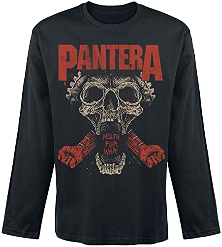 PANTERA Mouth for War Männer Langarmshirt schwarz L 100% Baumwolle Band-Merch, Bands von PANTERA