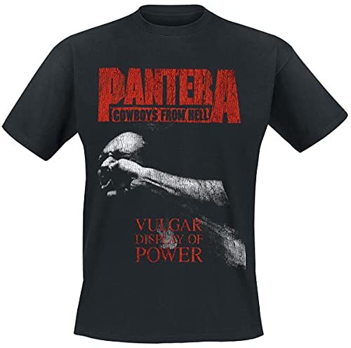 PANTERA Vulgar Display of Power Männer T-Shirt schwarz XXL 100% Baumwolle Band-Merch, Bands von PANTERA