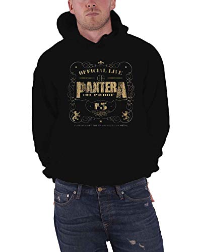 PANTERA Kapuzenpullover 101 Proof Band Logo offiziell Pullover Herren Schwarz S von PANTERA