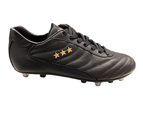 PANTOFOLA D’ORO 1886 Herren Derby Gymnastikschuh, Schwarz, 39 EU von PANTOFOLA D’ORO 1886