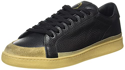 PANTOFOLA D'ORO 1886 Herren Gold Low Oxford-Schuh, Schwarz Creme, 44 EU von PANTOFOLA D'ORO 1886