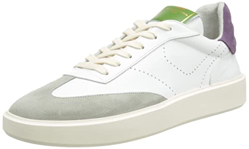 PANTOFOLA D’ORO 1886 Herren League Oxford-Schuh, Creme Ver Grau Lila, 41 EU von PANTOFOLA D’ORO 1886