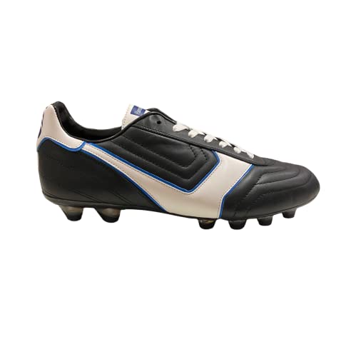 PANTOFOLA D’ORO 1886 Herren Modena Fussballschuh, Schwarz Weiß Blau, 42.5 EU von PANTOFOLA D’ORO 1886