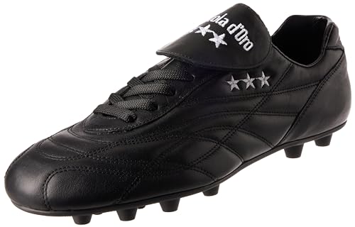 PANTOFOLA D’ORO 1886 Herren New Star Gymnastikschuh, Schwarz Ll RIC Weiße Sohle Pu Schwarz, 44.5 EU von PANTOFOLA D’ORO 1886