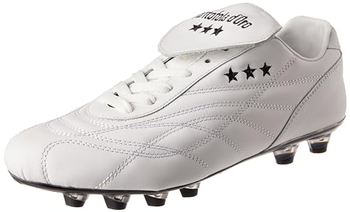 PANTOFOLA D’ORO 1886 Herren New Star Gymnastikschuh, Weiß Ll RIC Schwarz Pu C Sohle Schwarz, 46 EU von PANTOFOLA D’ORO 1886