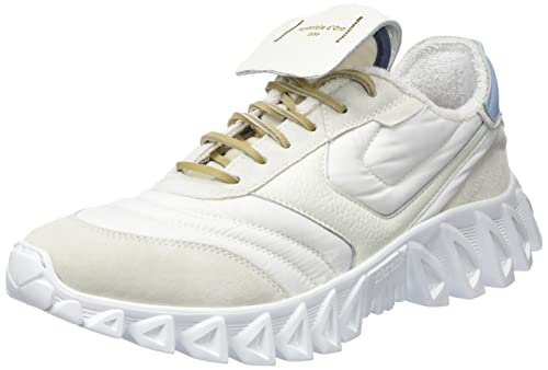 PANTOFOLA D’ORO 1886 Herren Sneakerball Oxford-Schuh, Off Weiß Blau, 44 EU von PANTOFOLA D’ORO 1886