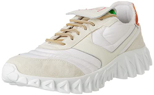 PANTOFOLA D’ORO 1886 Herren Sneakerball Oxford-Schuh, Off White Orange, 41 EU von PANTOFOLA D’ORO 1886