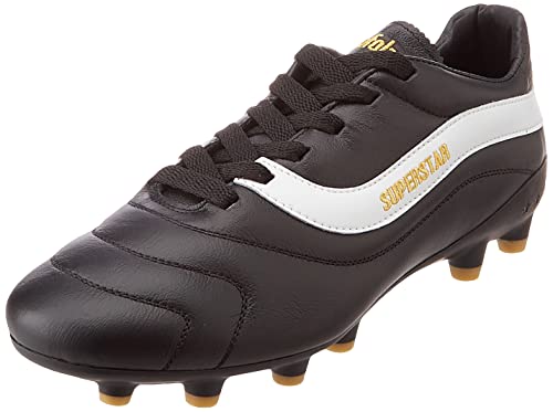 PANTOFOLA D’ORO 1886 Herren Superstar Fussballschuh, Schwarz/Weiß, 43 EU von PANTOFOLA D’ORO 1886