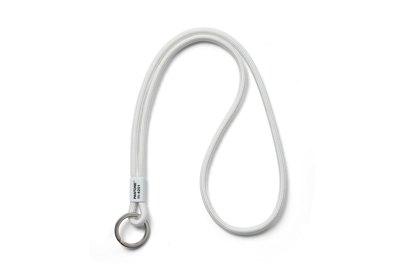 PANTONE Schlüsselanhänger Design Schlüsselband Key Chain Cloud Dancer 11-4201, verschiedene Längen (kurz oder lang) von PANTONE