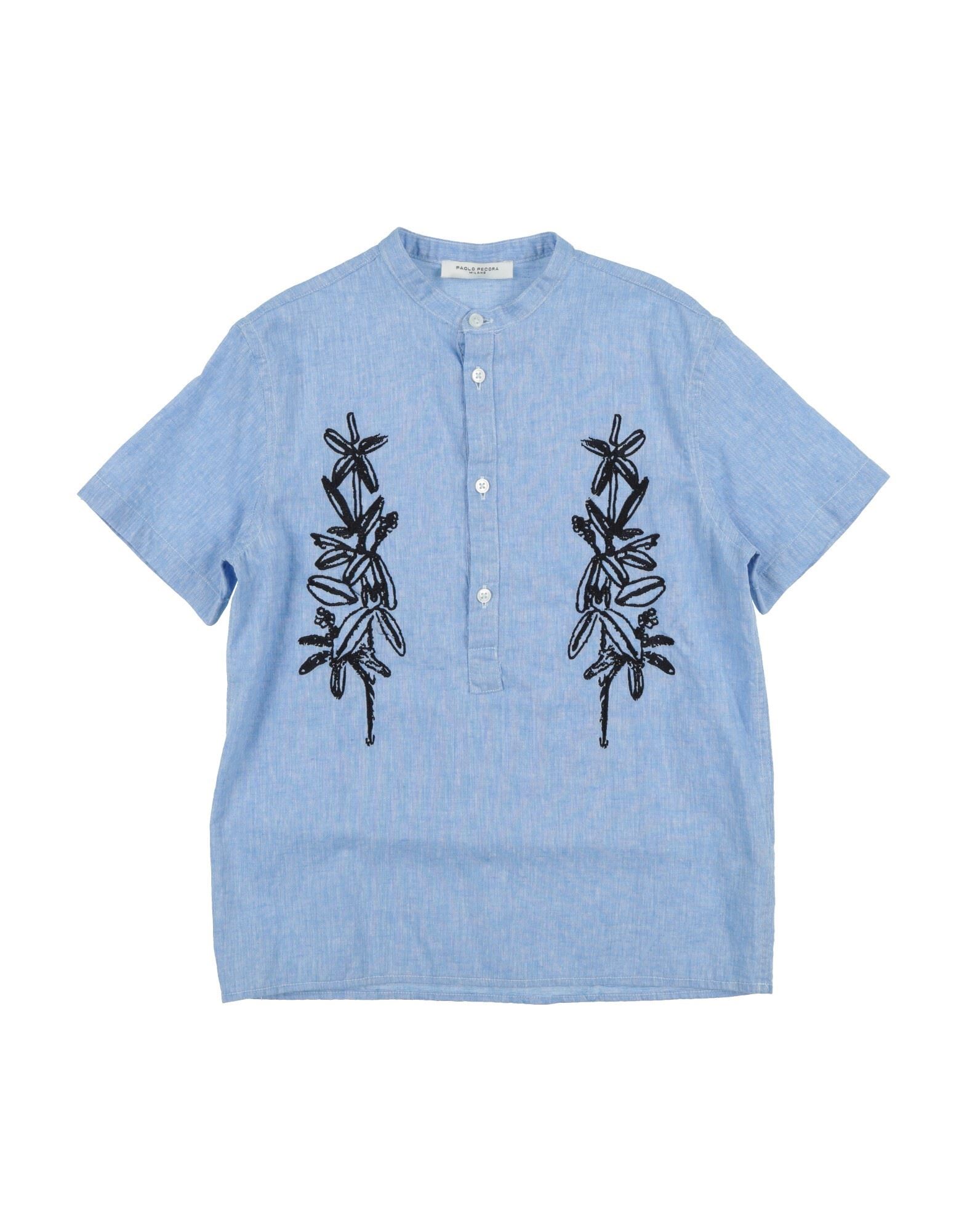 PAOLO PECORA Hemd Kinder Hellblau von PAOLO PECORA
