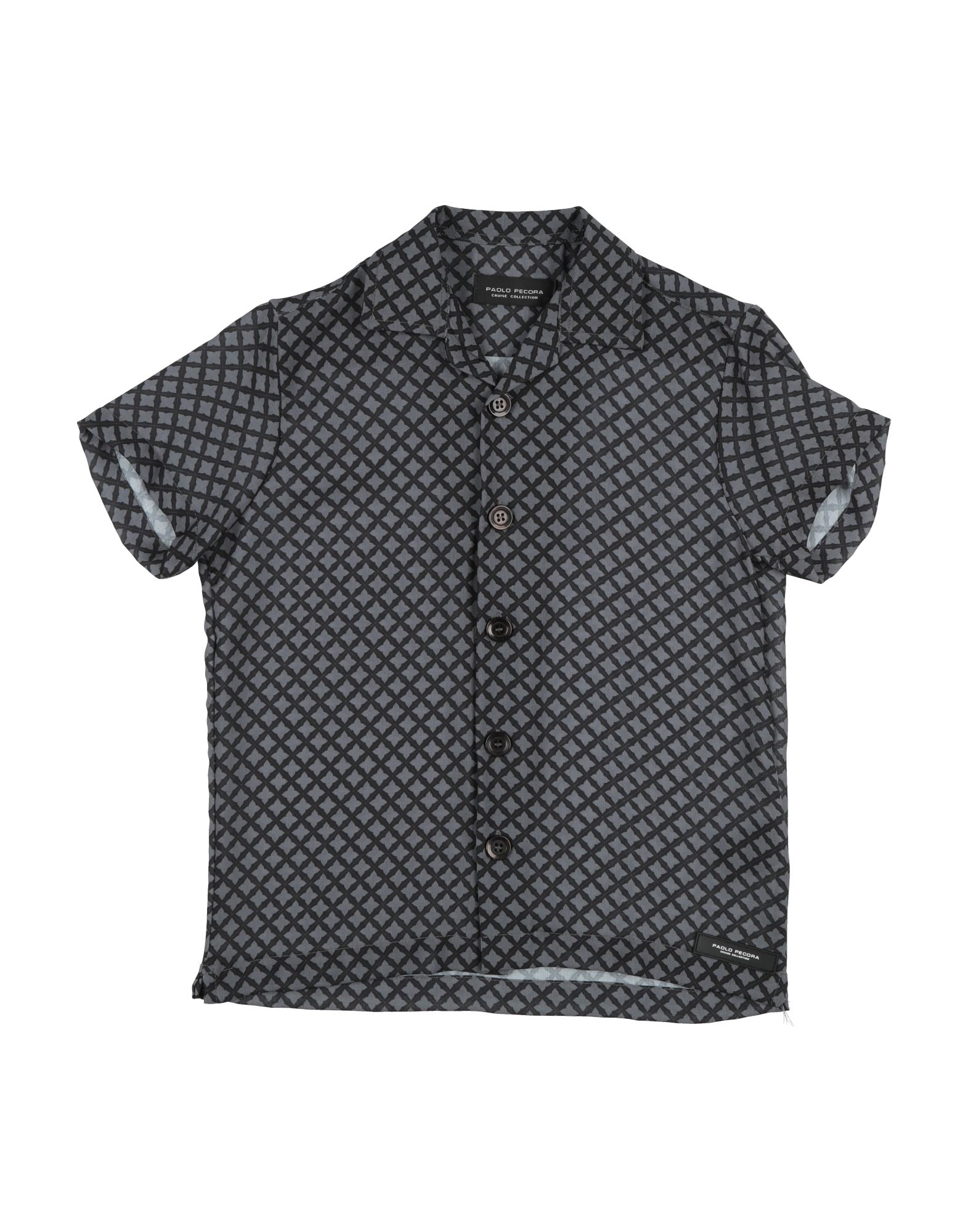 PAOLO PECORA Hemd Kinder Grau von PAOLO PECORA