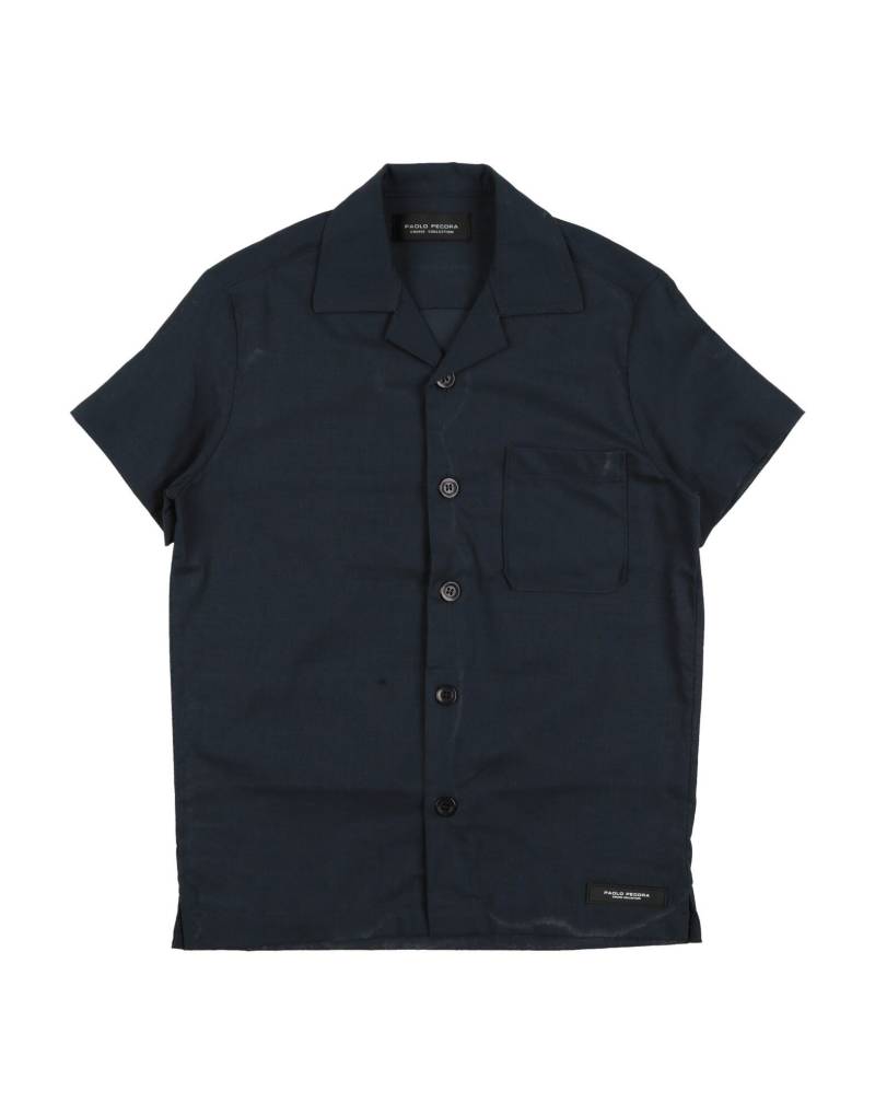 PAOLO PECORA Hemd Kinder Marineblau von PAOLO PECORA