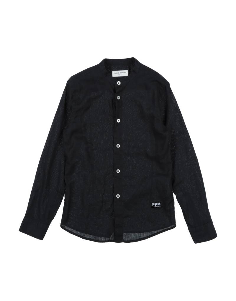 PAOLO PECORA Hemd Kinder Schwarz von PAOLO PECORA