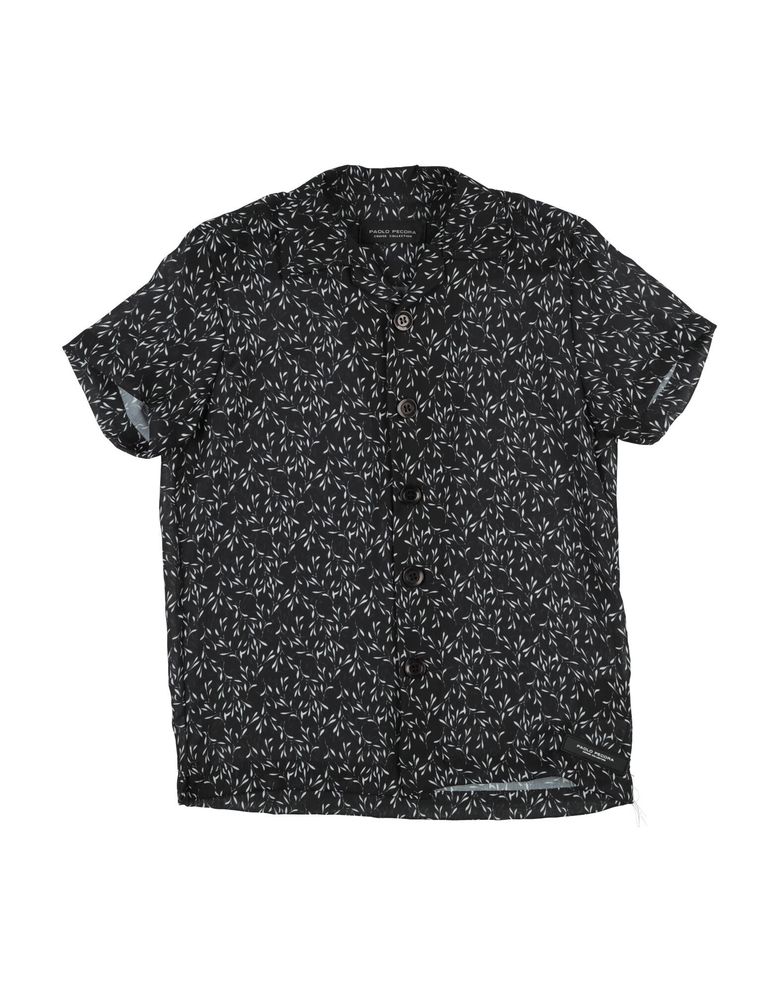 PAOLO PECORA Hemd Kinder Schwarz von PAOLO PECORA