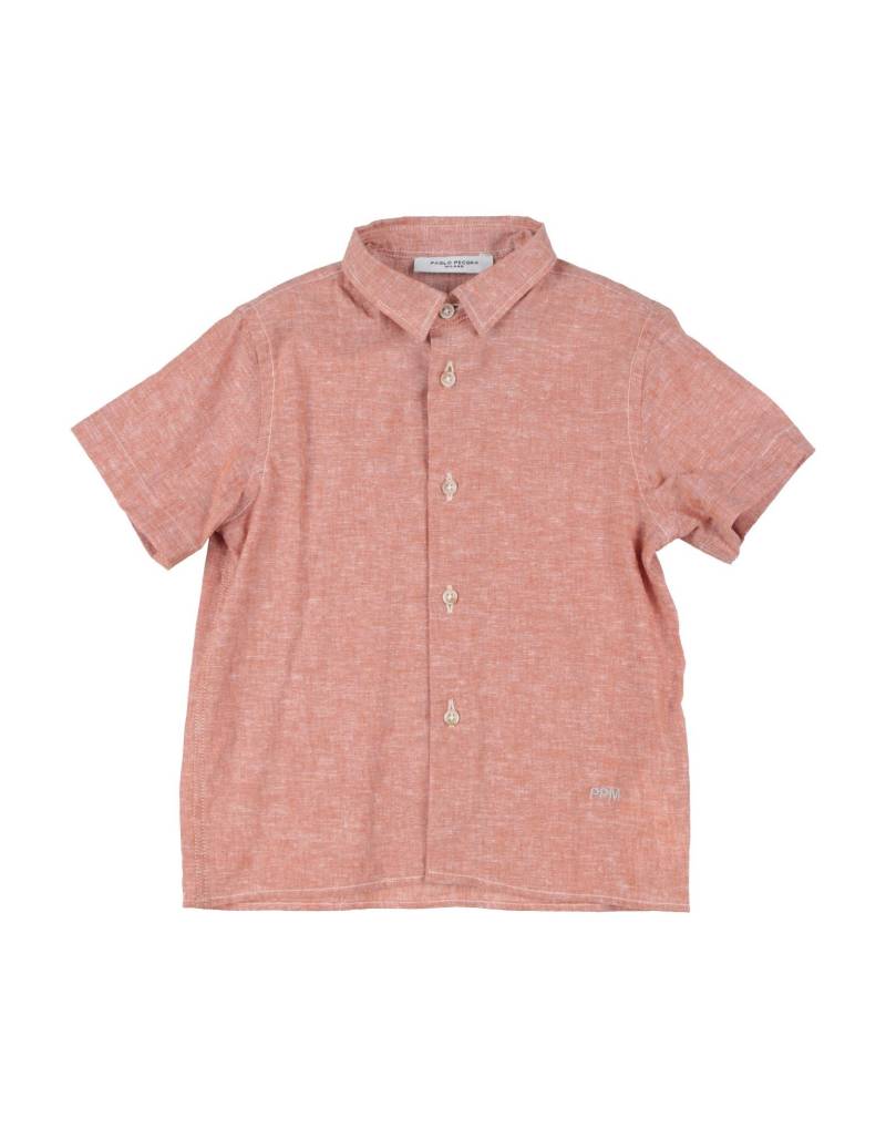 PAOLO PECORA Hemd Kinder Ziegelrot von PAOLO PECORA