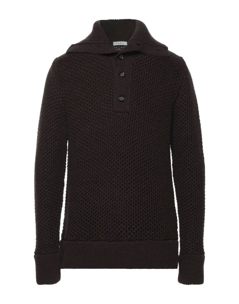 PAOLO PECORA Rollkragenpullover Herren Dunkelbraun von PAOLO PECORA