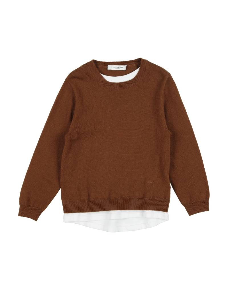 PAOLO PECORA Pullover Kinder Braun von PAOLO PECORA