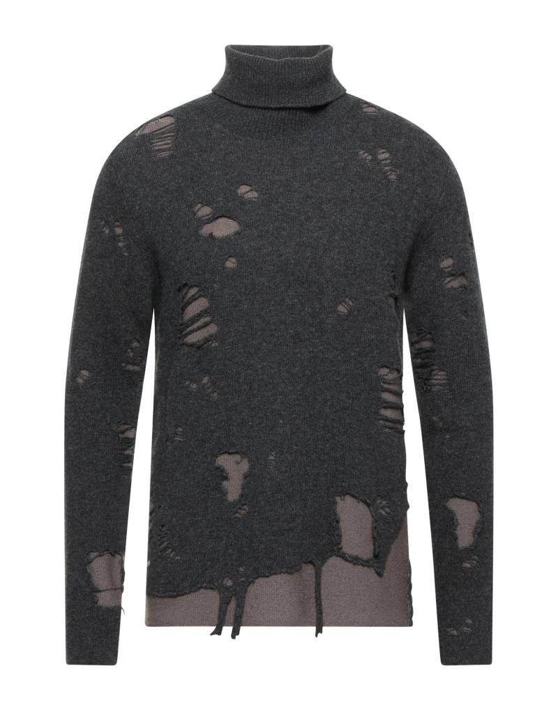 PAOLO PECORA Rollkragenpullover Herren Braungrau von PAOLO PECORA