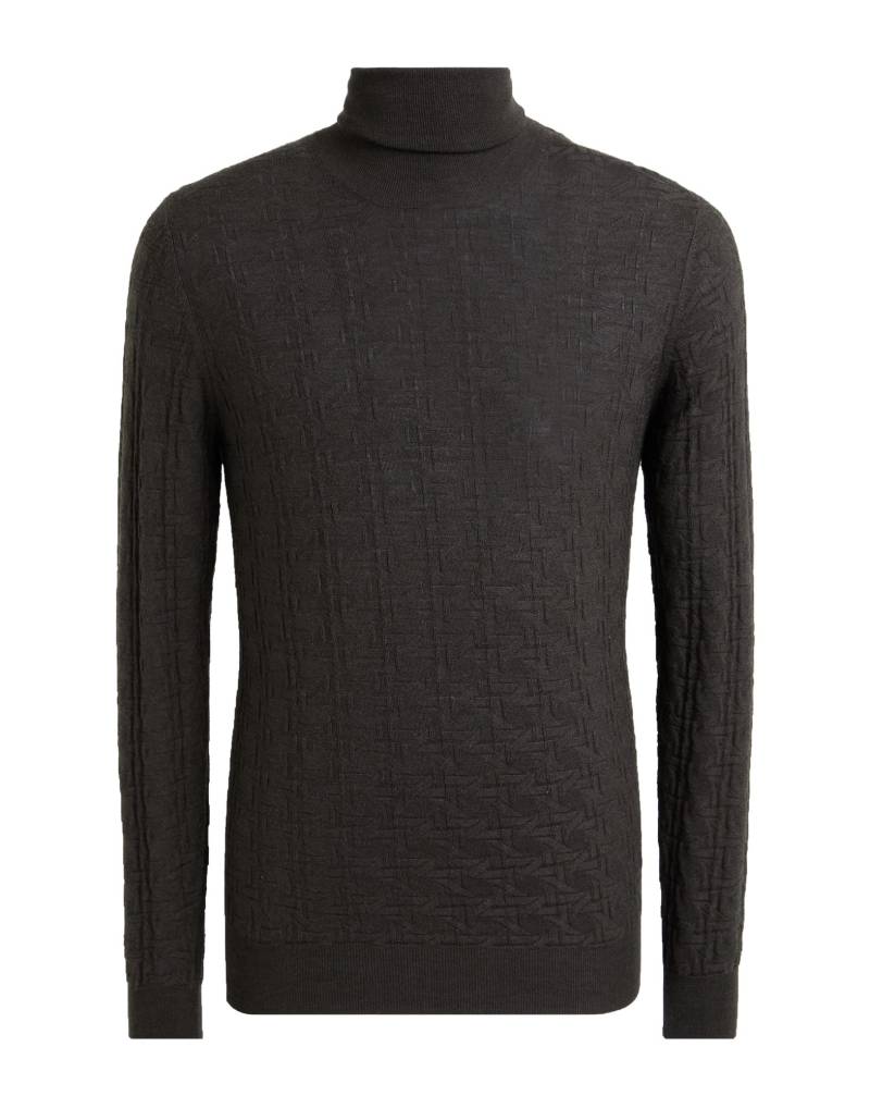PAOLO PECORA Rollkragenpullover Herren Braungrau von PAOLO PECORA