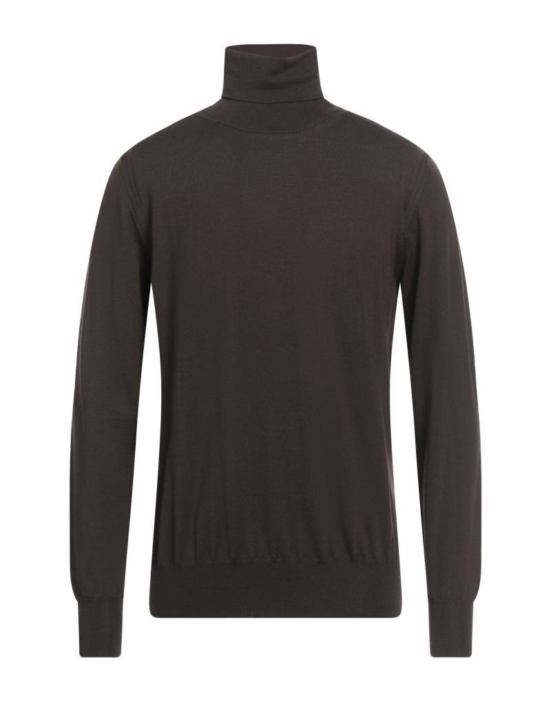 PAOLO PECORA Rollkragenpullover Herren Dunkelbraun von PAOLO PECORA