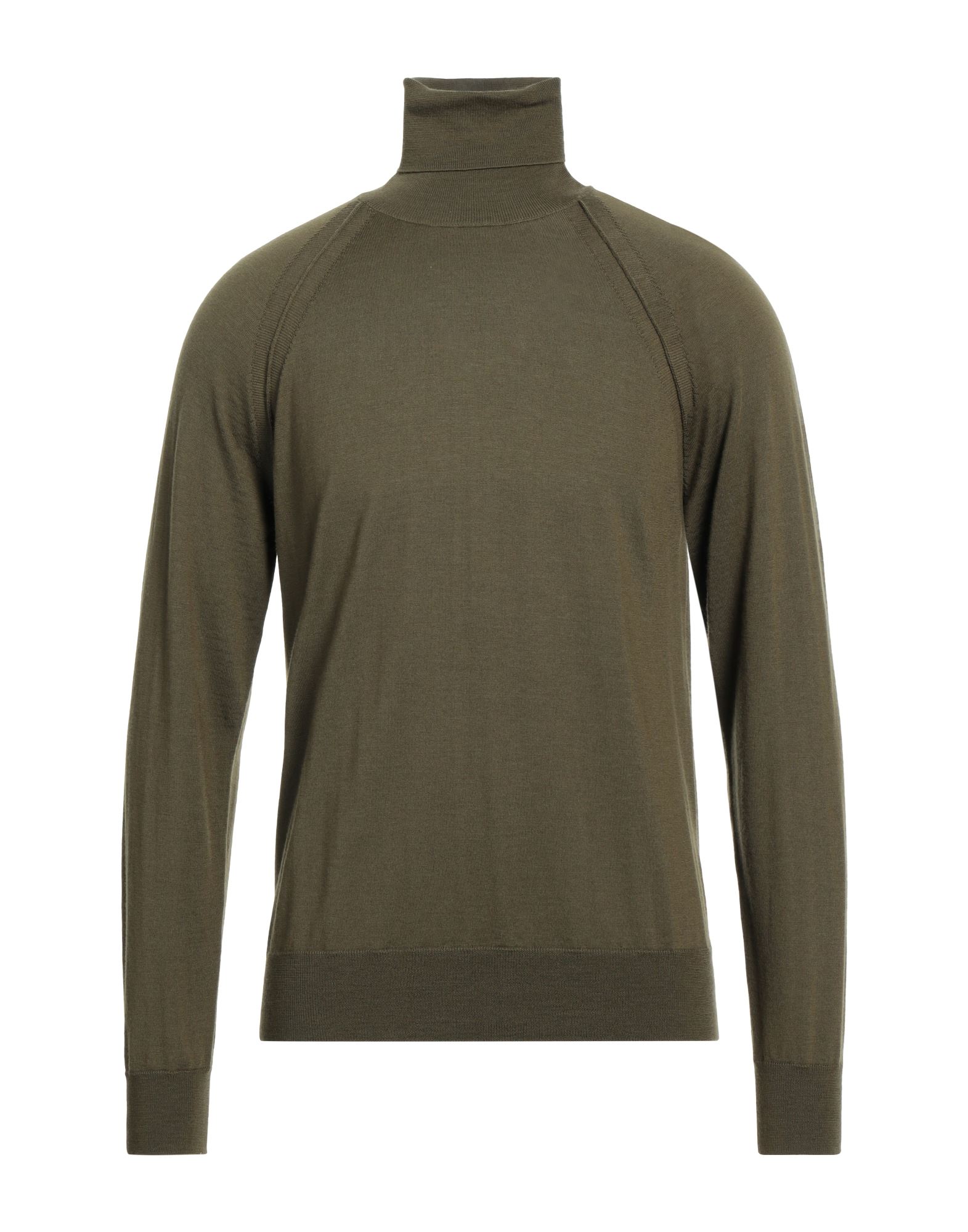 PAOLO PECORA Rollkragenpullover Herren Militärgrün von PAOLO PECORA