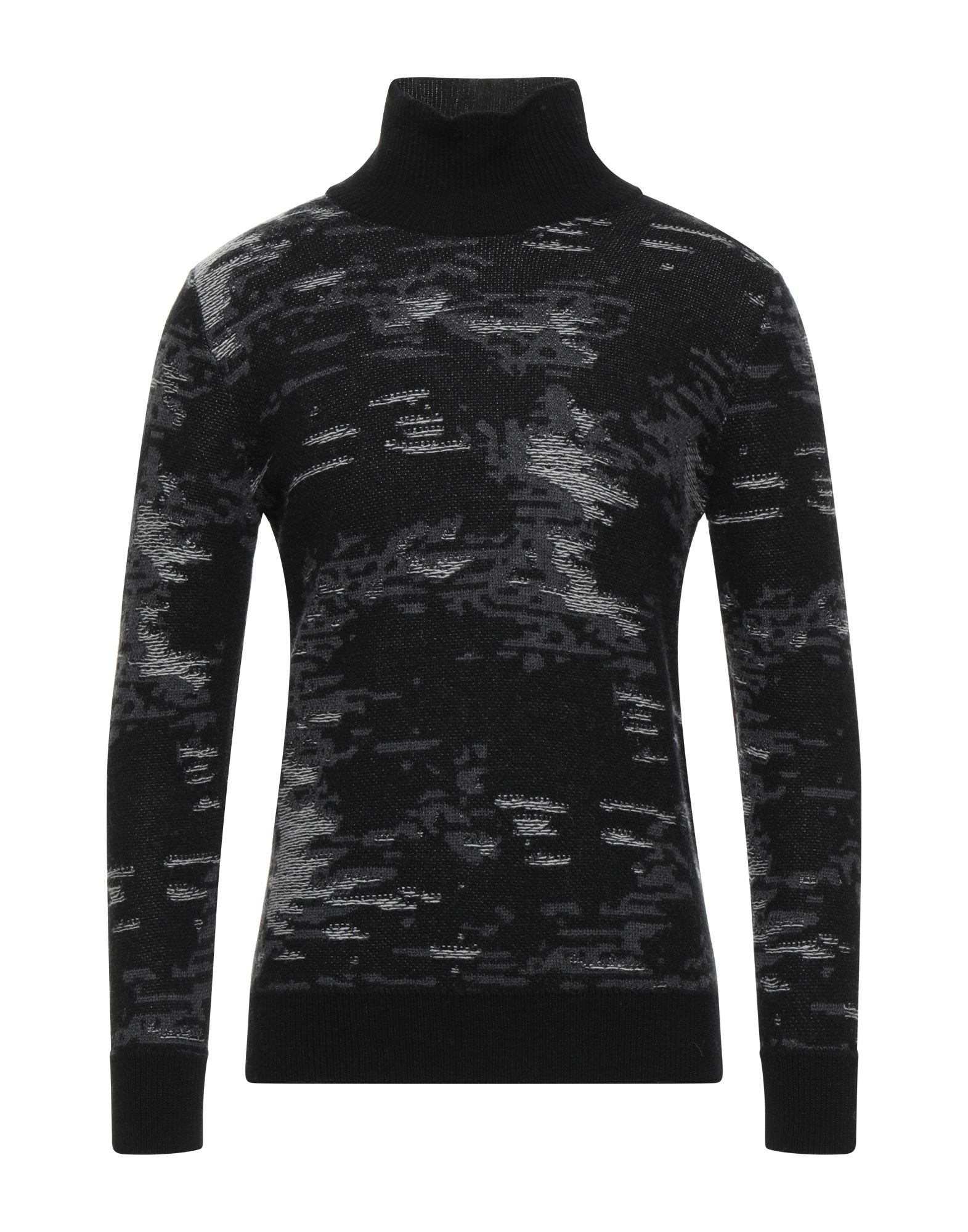 PAOLO PECORA Rollkragenpullover Herren Schwarz von PAOLO PECORA