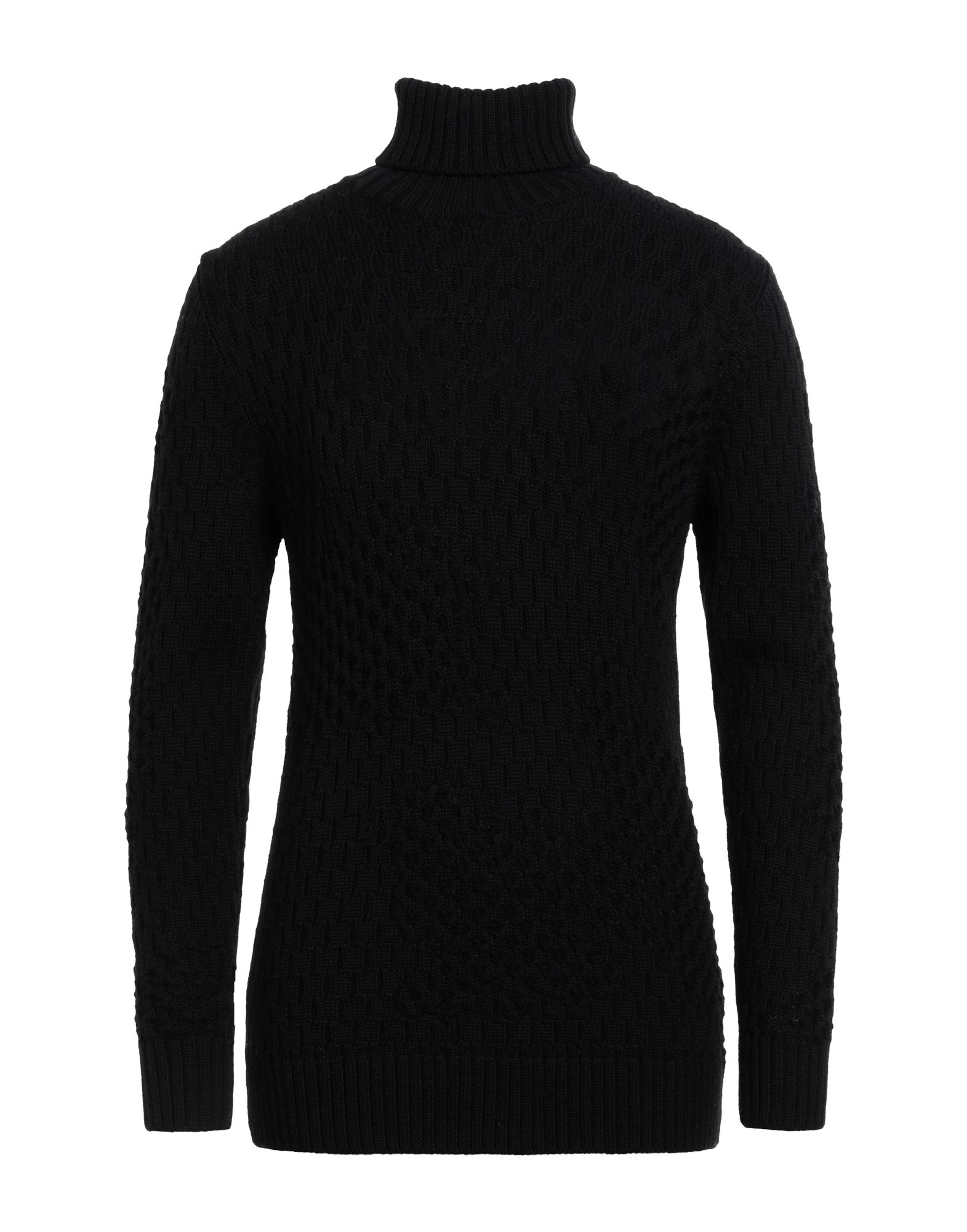 PAOLO PECORA Rollkragenpullover Herren Schwarz von PAOLO PECORA