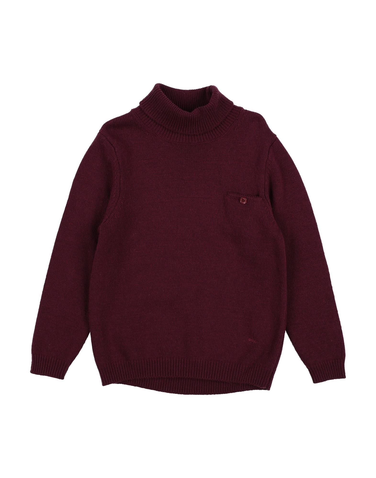 PAOLO PECORA Rollkragenpullover Kinder Bordeaux von PAOLO PECORA