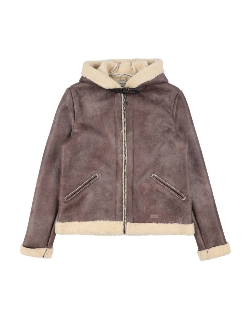 PAOLO PECORA Shearling- & Kunstfell Kinder Dunkelbraun von PAOLO PECORA