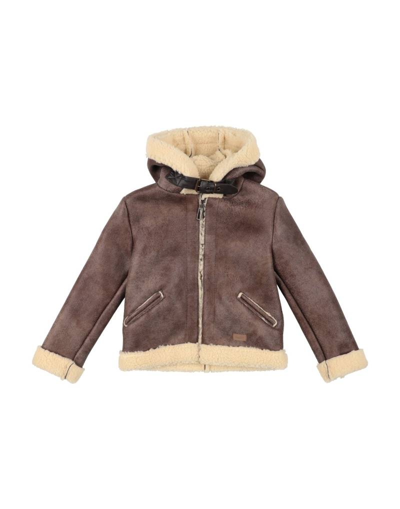 PAOLO PECORA Shearling- & Kunstfell Kinder Schokobraun von PAOLO PECORA
