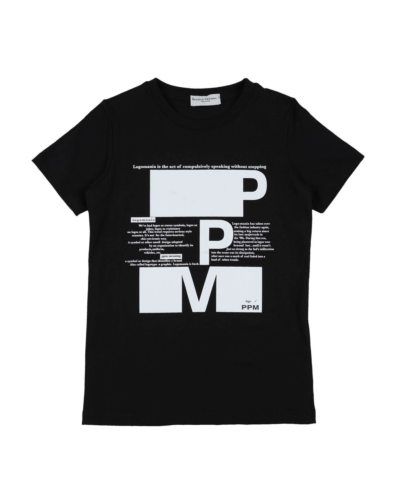 PAOLO PECORA T-shirts Kinder Schwarz von PAOLO PECORA