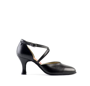 PAOUL - Basic | Tanzschuhe Charleston für Damen mit Absatz 18_70R Kalbsleder Schwarz, Training, Tango Silber und Social-Tanz, Schwarz , 38 EU PAOUL - Basic | Tanzschuhe Charleston für Damen mit Absatz 18_70R Kalbsleder Schwarz, Training, Tango Silber und Social-Tanz, Schwarz , 38 EU von PAOUL