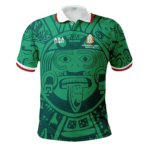Mexiko Retro 1998 Futbol Trikot WBC Fußball Playeras de la Selección Mexicana, Grün, XX-Large von PAP Products
