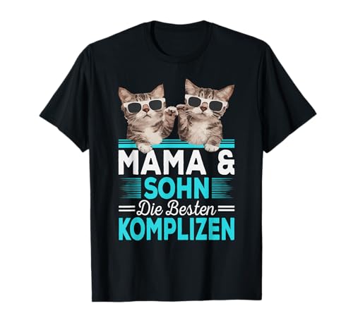 Mama und Sohn die Besten Komplizen Partnerlook T-Shirt von PAPA SOHN MAMA TOCHTER FAMILIE PARTNERLOOK OUTFIT