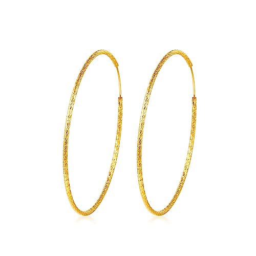 Creolen Silber 925 Gold Ohrringe Vergoldet Damen Groß Runde Kreolen 2.5 3.5 4.5 5.5 6.5 cm für Frauen Creolen Silber 925 Gold Ohrringe Vergoldet Damen Groß Runde Kreolen 2.5 3.5 4.5 5.5 6.5 cm für Frauen von PAPAGENA