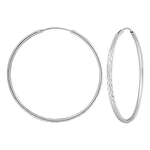 PAPAGENA Creolen Silber 925 Damen Echt Silber Creolen Ohrringe Kreolen silber 925 groß Creolen 20, 30, 40, 50, 60 mm PAPAGENA Creolen Silber 925 Damen Echt Silber Creolen Ohrringe Kreolen silber 925 groß Creolen 20, 30, 40, 50, 60 mm von PAPAGENA