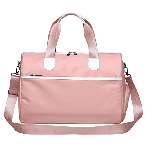 Rosa Frauen Sport für Sport Tasche Gepäck Schulter Tasche Sport Fitness Tasche Yoga wasserdichte Große Sport mit Schuh Fach von PAPAPI