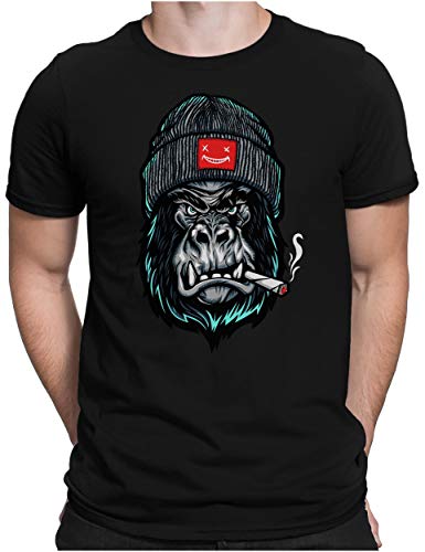 PAPAYANA - Angry Ape - Herren Fun T-Shirt - Regular Fit - AFFE Gorilla of Duty - Schwarz - 3XL von PAPAYANA