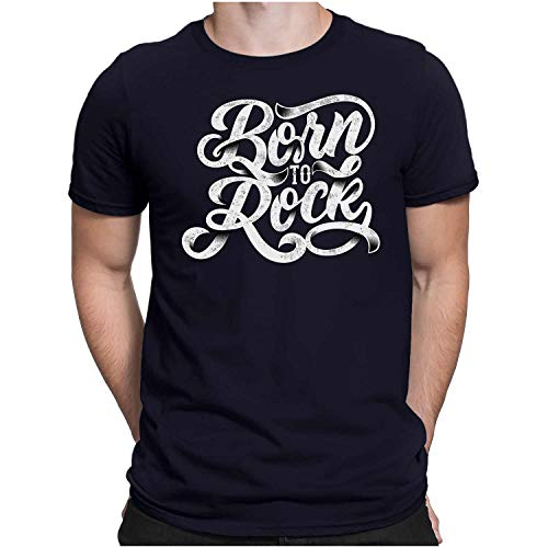 PAPAYANA - Born to Rock - Herren Fun T-Shirt Regular Fit - XXL Navy PAPAYANA - Born to Rock - Herren Fun T-Shirt Regular Fit - XXL Navy von PAPAYANA