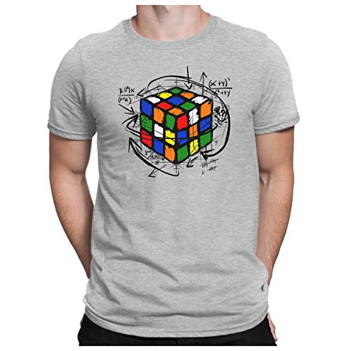 PAPAYANA - Magic-Cube - Herren Fun T-Shirt - Zauberwürfel Comic Sci-Fi Science - 3XL Grau Meliert PAPAYANA - Magic-Cube - Herren Fun T-Shirt - Zauberwürfel Comic Sci-Fi Science - 3XL Grau Meliert von PAPAYANA