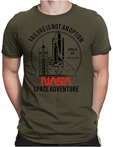 PAPAYANA - NASA Space Adventure Black - Herren Fun T-Shirt - Regular Fit - Shuttle Launch Apollo - Oliv - Medium PAPAYANA - NASA Space Adventure Black - Herren Fun T-Shirt - Regular Fit - Shuttle Launch Apollo - Oliv - Medium von PAPAYANA