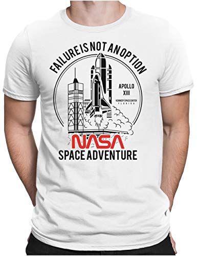 PAPAYANA - NASA Space Adventure Black - Herren Fun T-Shirt - Regular Fit - Shuttle Launch Apollo - Weiß - Medium PAPAYANA - NASA Space Adventure Black - Herren Fun T-Shirt - Regular Fit - Shuttle Launch Apollo - Weiß - Medium von PAPAYANA