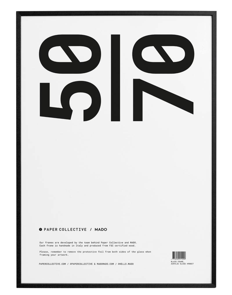 PAPER COLLECTIVE Rahmen Unisex Schwarz von PAPER COLLECTIVE