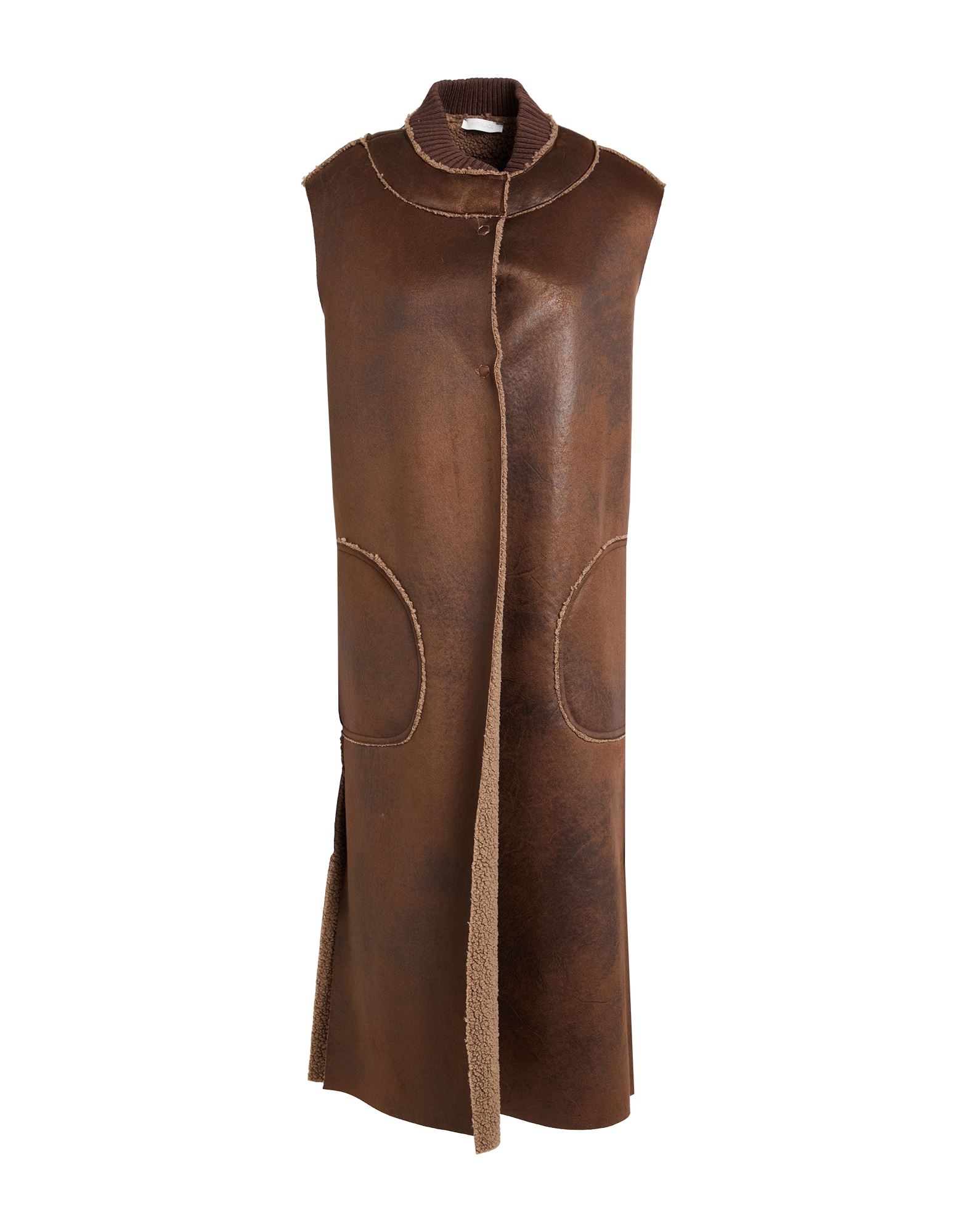 PAPERLACE London Shearling- & Kunstfell Damen Schokobraun von PAPERLACE London