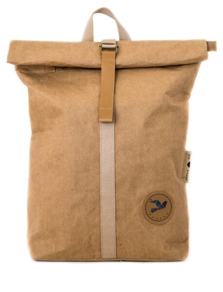 Papero Rucksack 13-23 L aus Kraft Papier wasserfest, reißfest für Damen & Herren von PAPERO