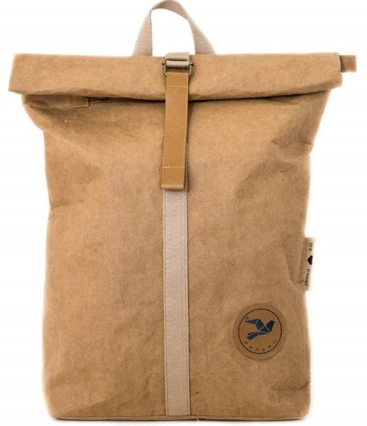 Papero Rucksack 13-23 L aus Kraft Papier wasserfest, reißfest für Damen & Herren von PAPERO