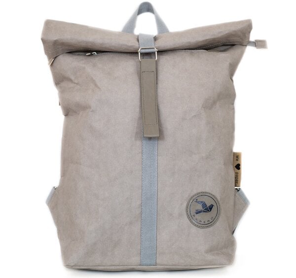 Papero Rucksack aus Papier – Rolltop Rucksack Damen Herren mit Laptopfach – wasserfest & robust – vegan & nachhaltig – minimalistisch – leicht & stylisch – Laptoptasche– Unisex Tagesrucksack 13-25L von PAPERO