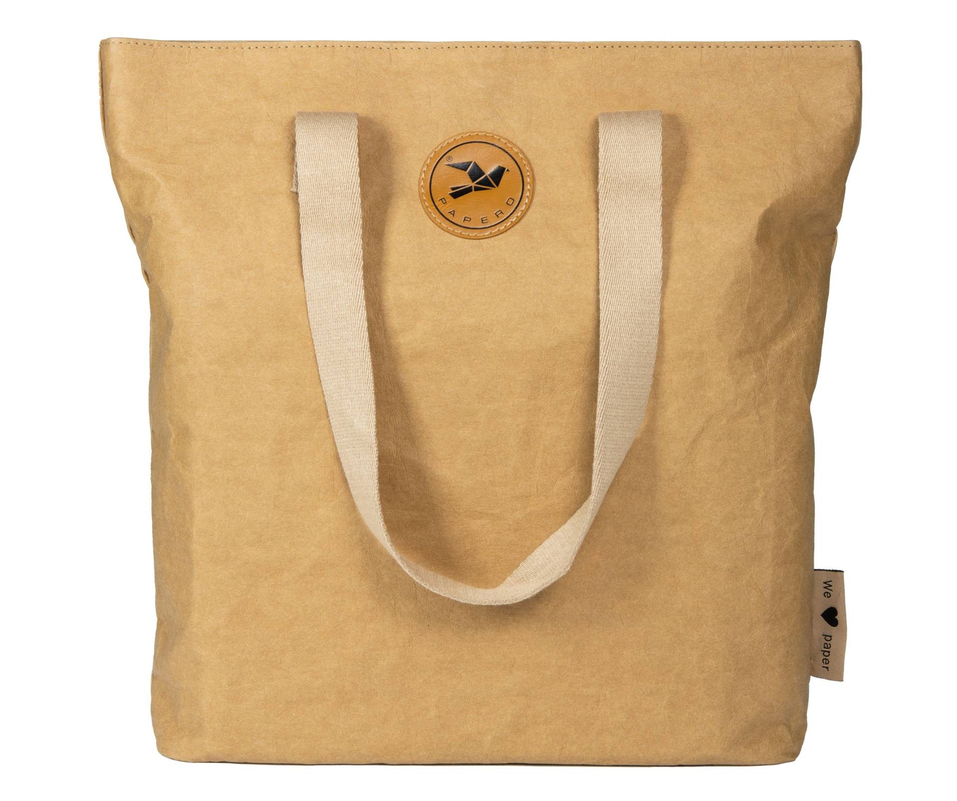 Papero Shopper Aus Papier Kangoo Umhängetasche , Handtasche Als Tote Bag Reißfest, Wasserfest, Leicht, Vegan, Nachhaltig Ist Recycelbar von PAPEROBags